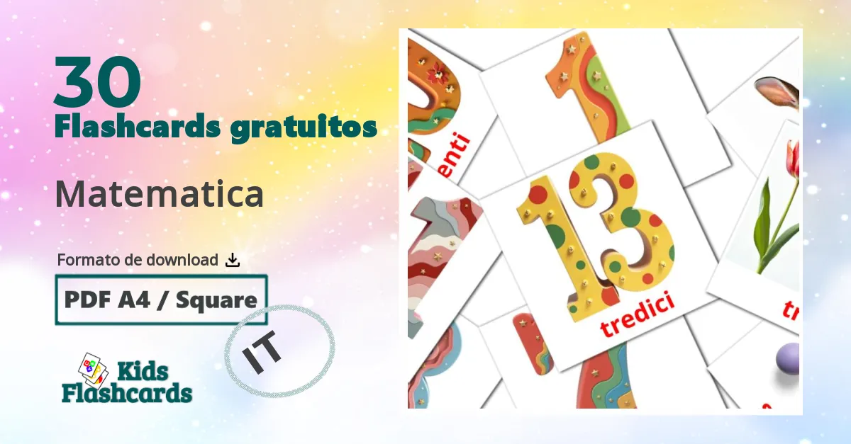 30 Flashcards de Matematica