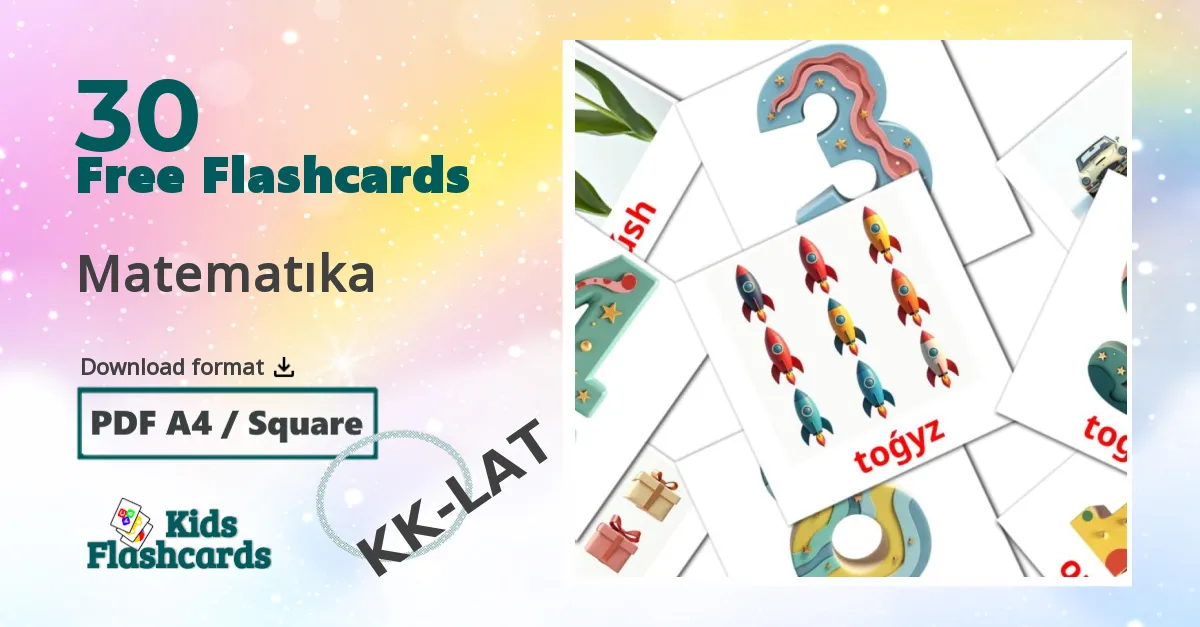 1300 FREE Kazakh latin Vocabulary Flashcards PDF