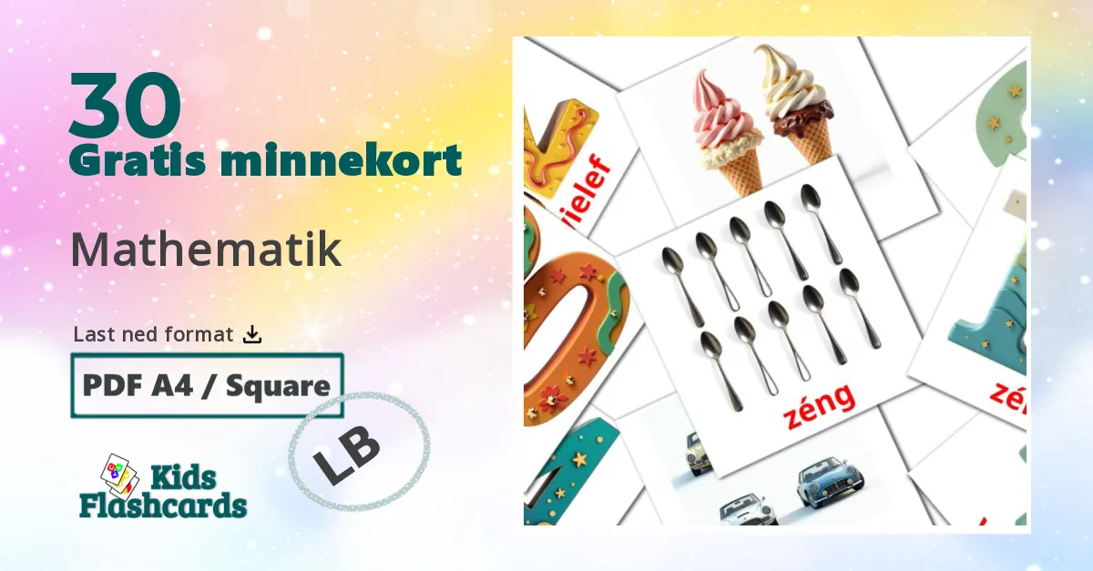 30 Mathematik bildekort