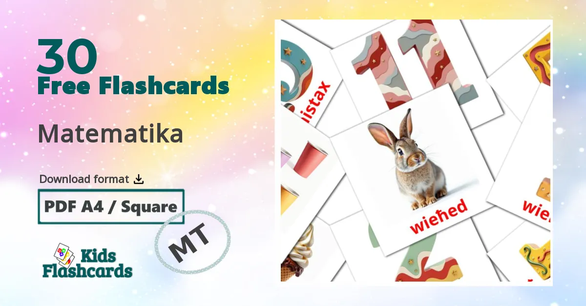 30 Matematika flashcards