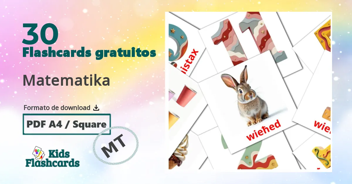 30 Flashcards de Matematika