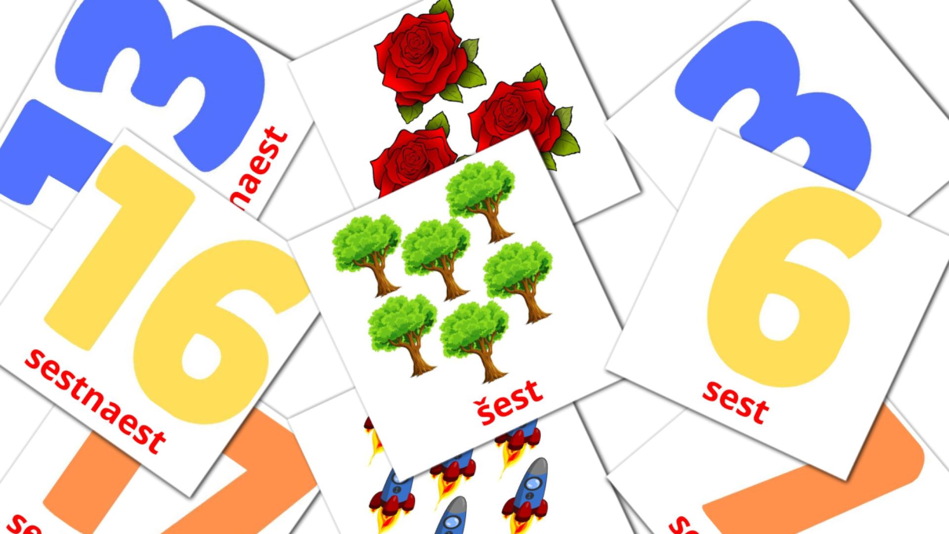 serbio tarjetas de vocabulario en Matematika