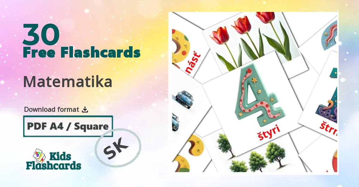 30 Matematika flashcards