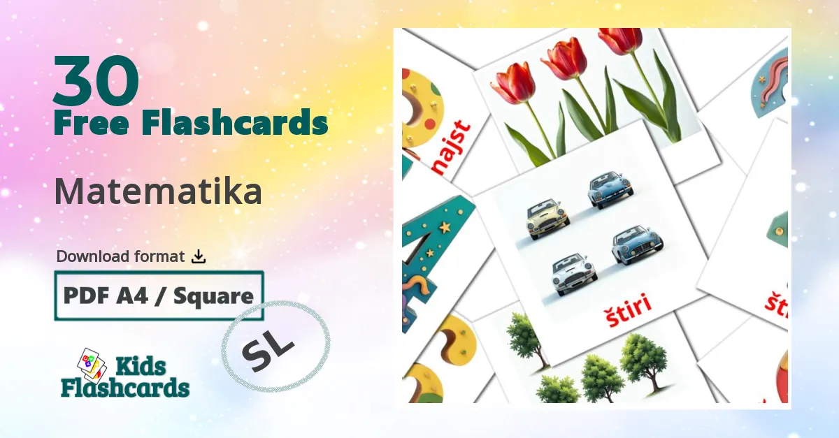 30 Matematika flashcards