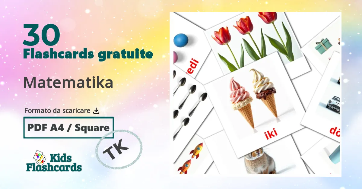 30 flashcards di Matematika