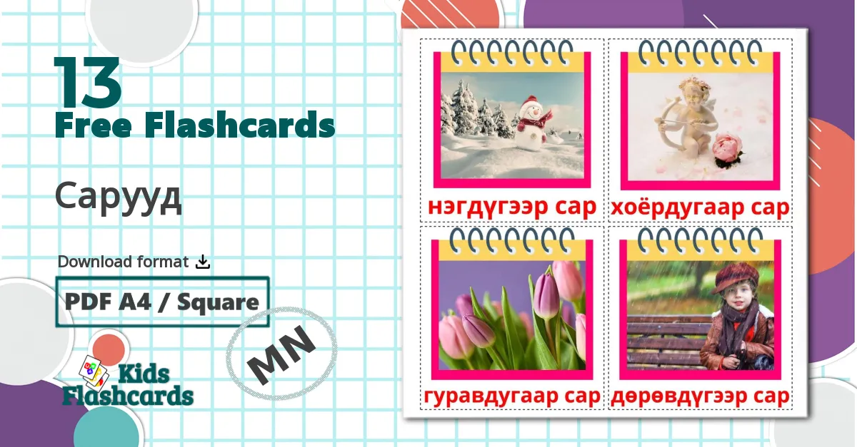 13 Сарууд flashcards