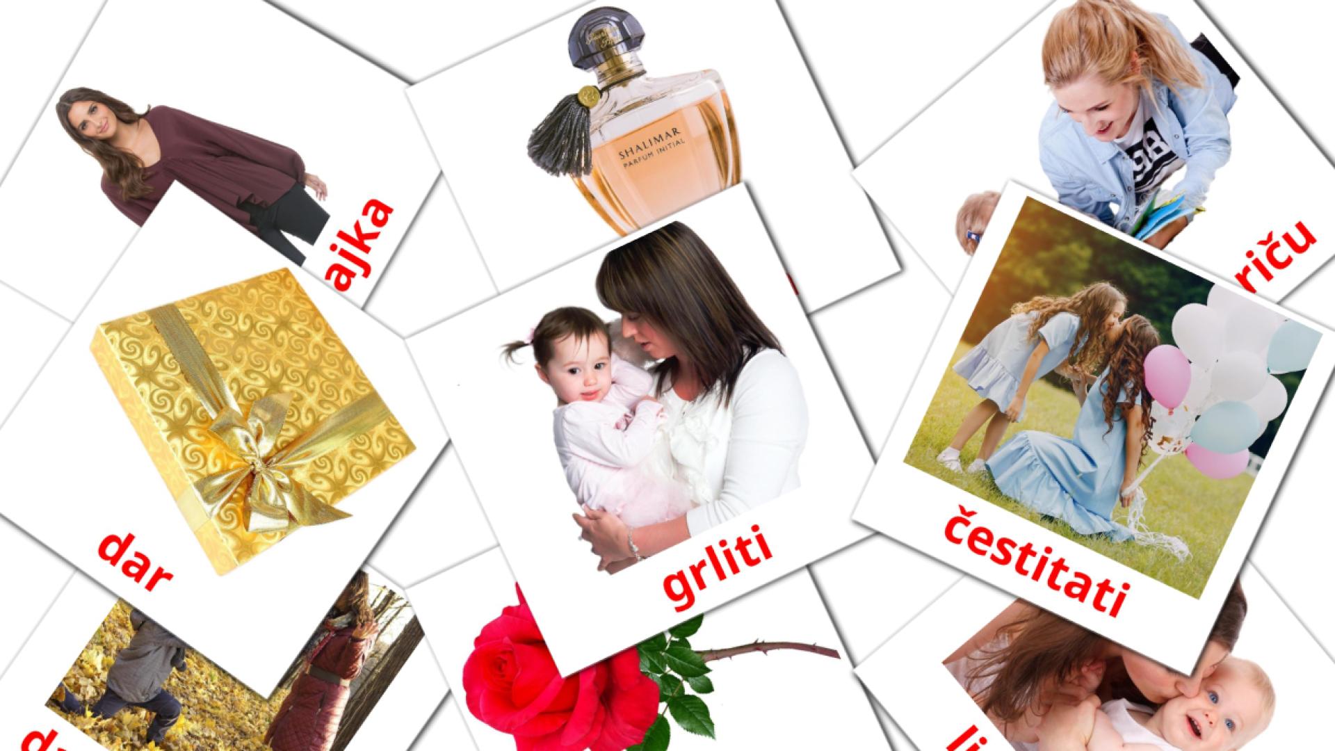 Mother's day - croatian vocabulary cards