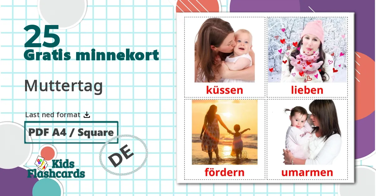 25 Muttertag bildekort