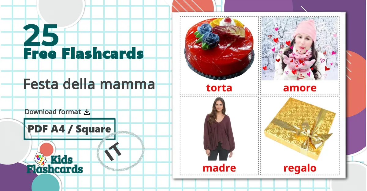 25 Festa della mamma flashcards