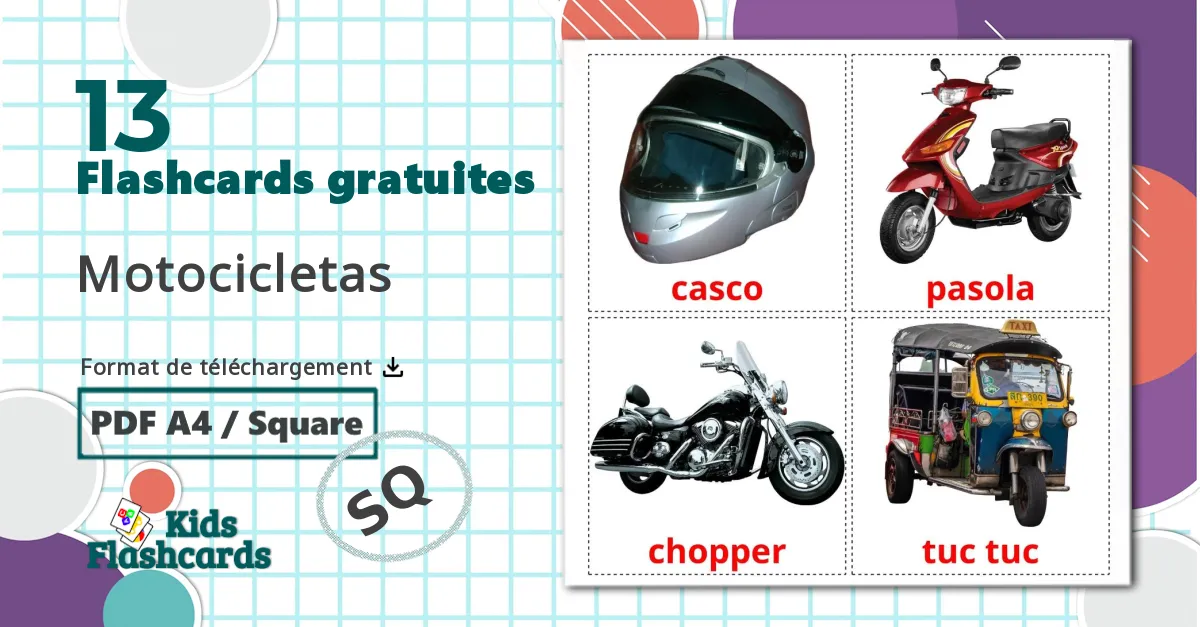 13 Imagiers Véhicules Motos