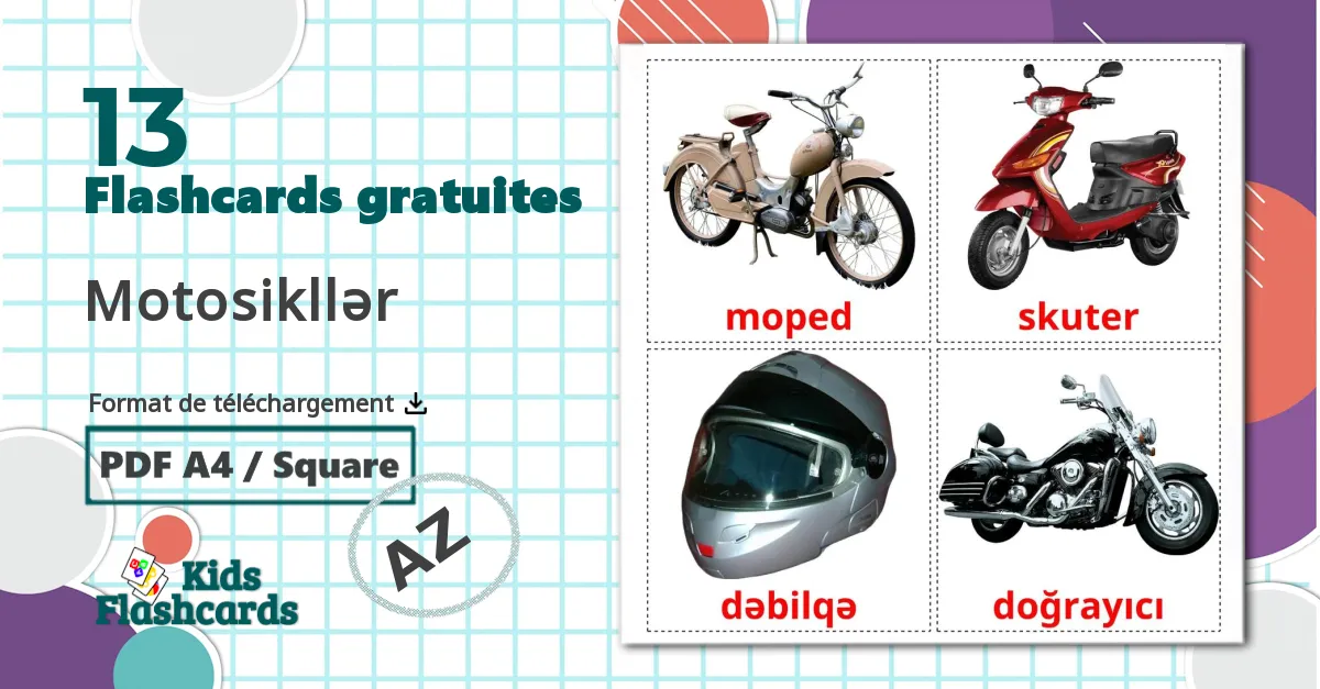 13 Imagiers Véhicules Motos