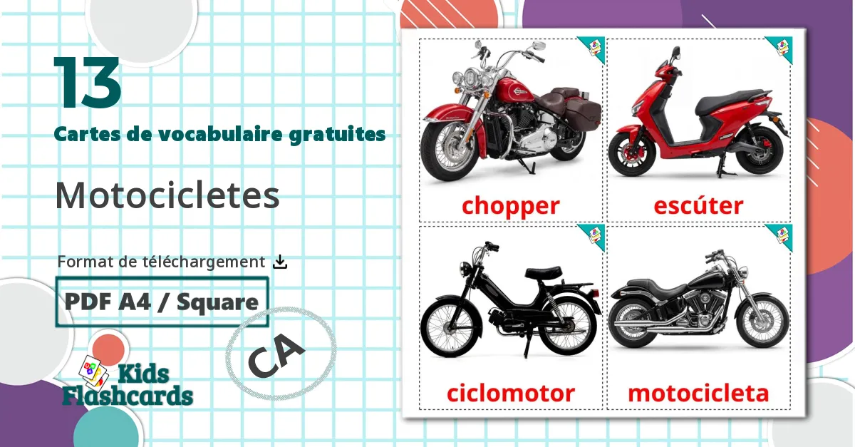 13 Imagiers Véhicules Motos