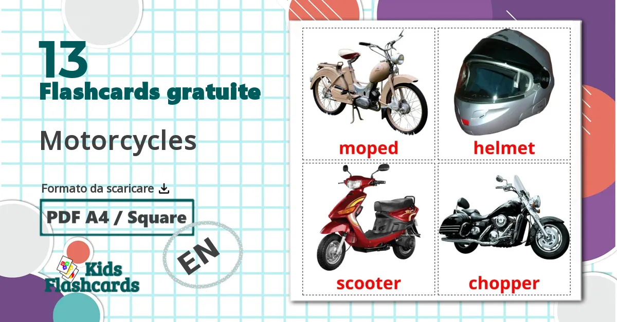 13 flashcards di Motorcycles