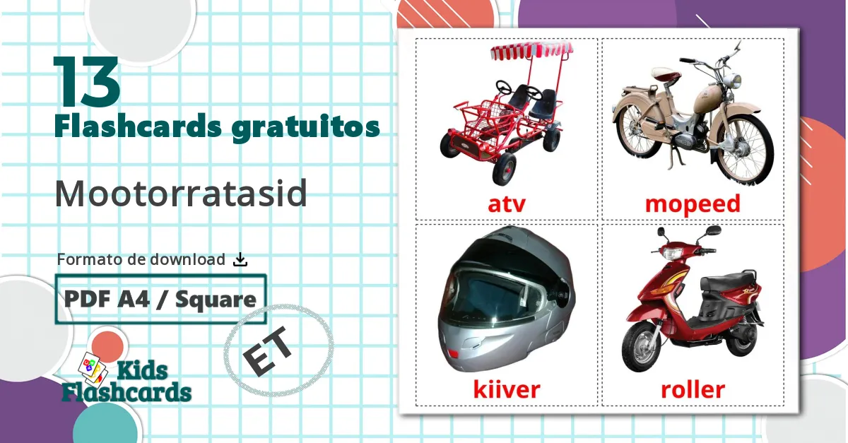 13 Flashcards de Motocicletas