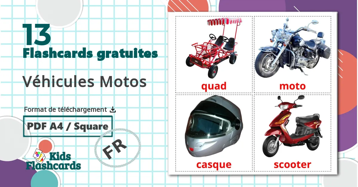 13 Imagiers Véhicules Motos