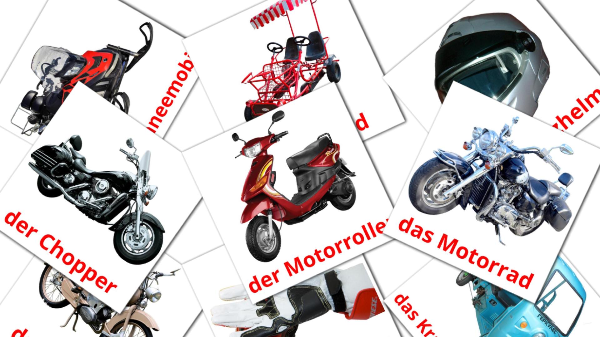 14 Bildkarten für Motorräder