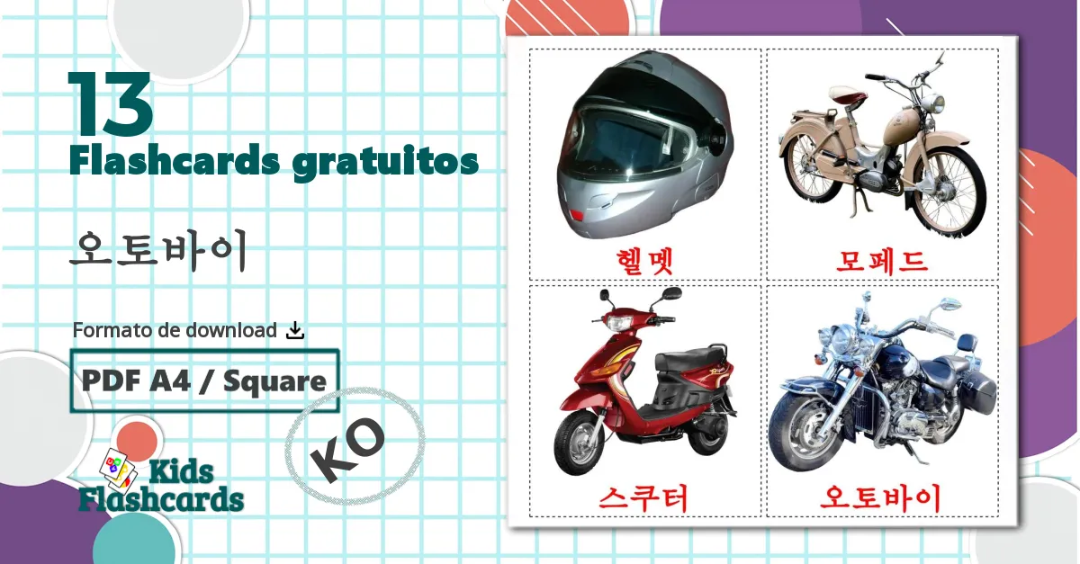 13 Flashcards de Motocicletas