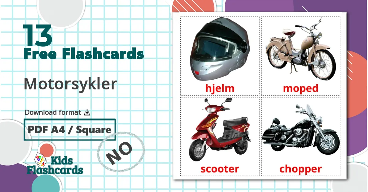 13 Motorsykler flashcards