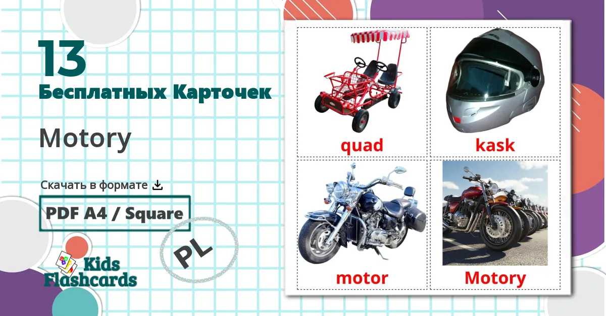 13 Карточки Домана Motory