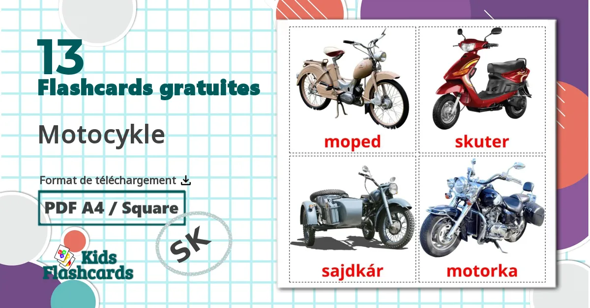 13 Imagiers Motocykle