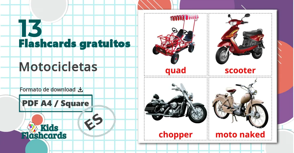 13 Flashcards de Motocicletas