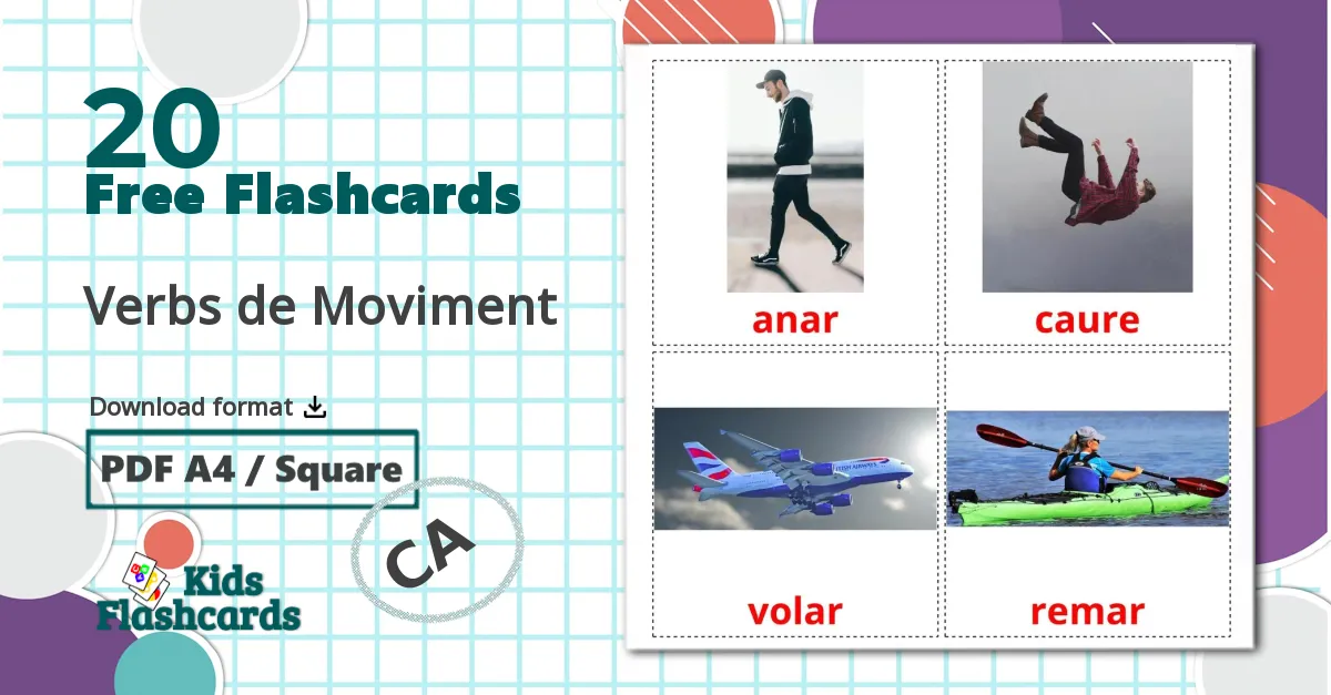 20 Verbs de Moviment flashcards