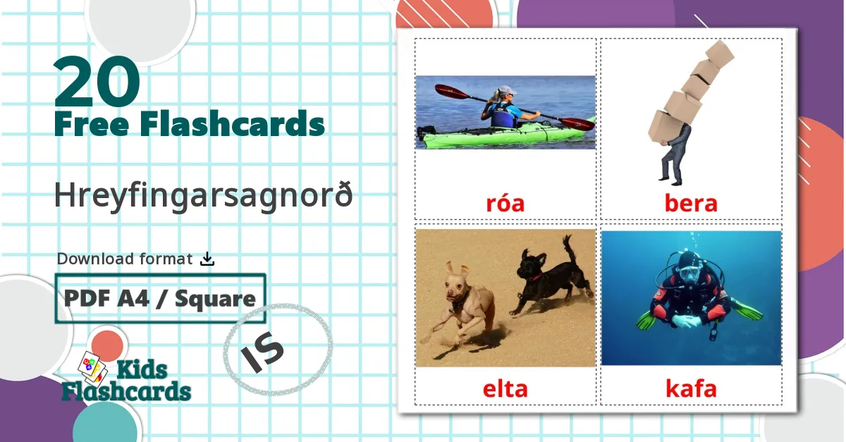 20 Movement verbs flashcards