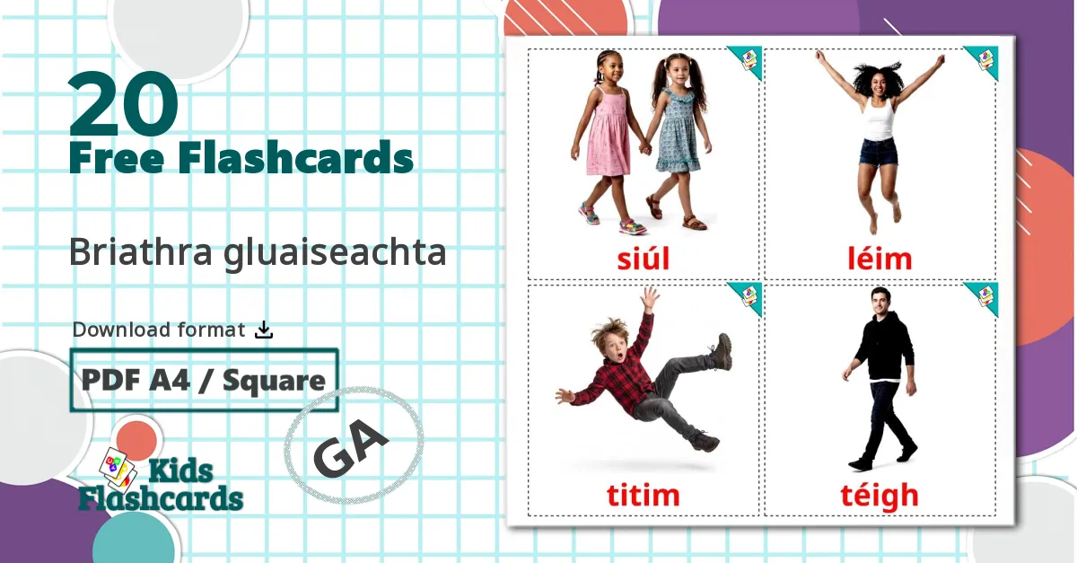 20 Movement verbs flashcards