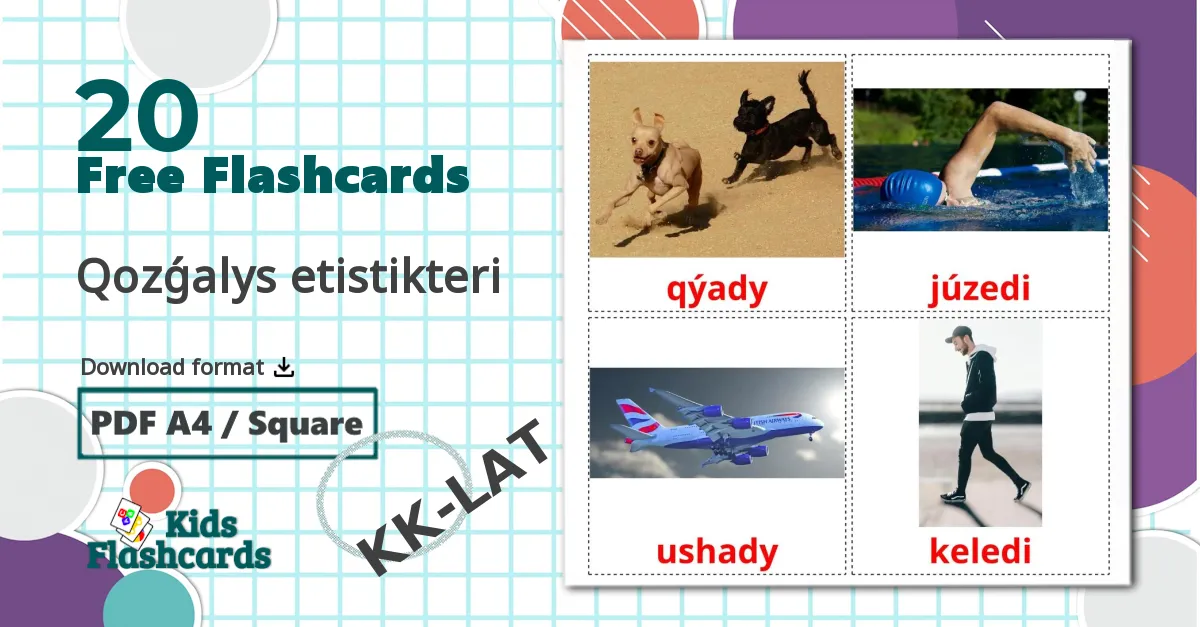 20 Qozǵalys etіstіkterі flashcards