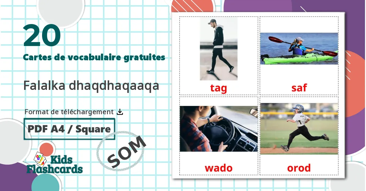 20 Imagiers Les Verbes de Mouvement