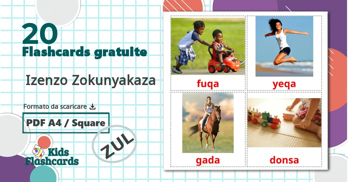 20 flashcards di  Izenzo Zokunyakaza