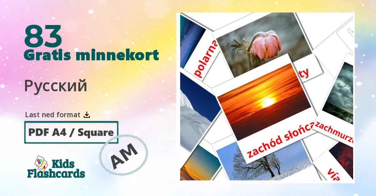 Natur bildekort