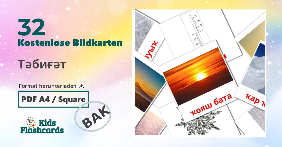 Bildkarten für Natur