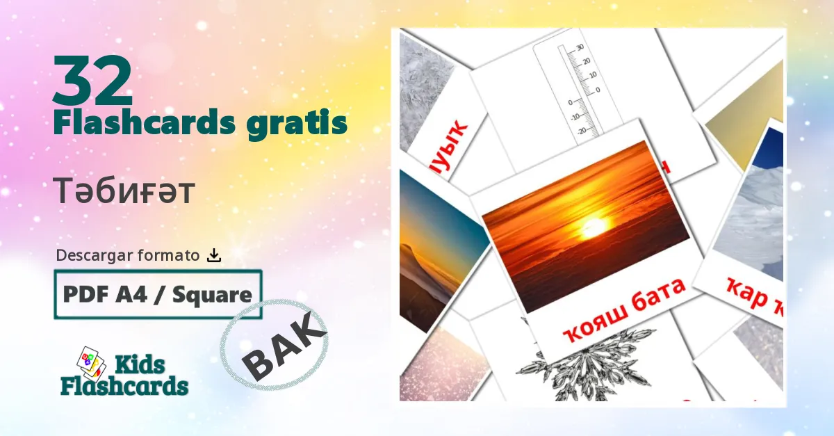 tarjetas didacticas de Naturaleza