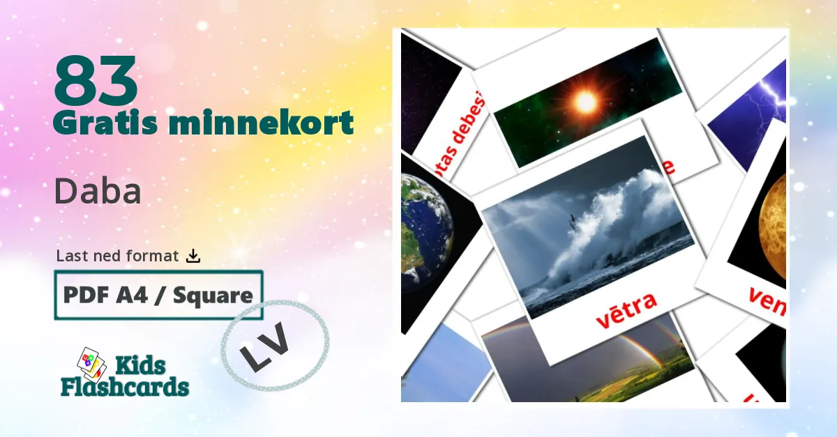 83 Daba bildekort
