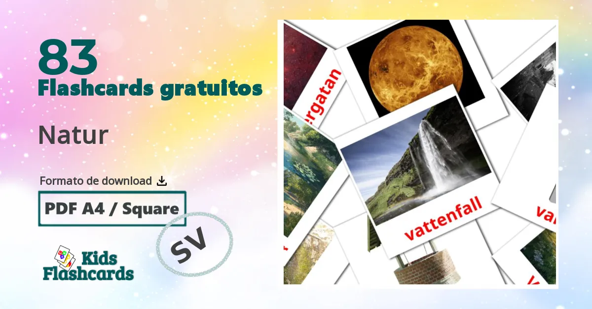 Natur Vocabulário em sueco Flashcards