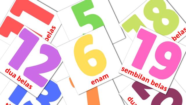 10 FREE Counting Flashcards | PDF | Indonesian Words