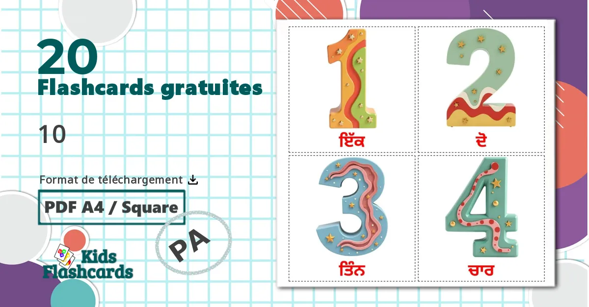 20 Imagiers Des Nombres (1-20)