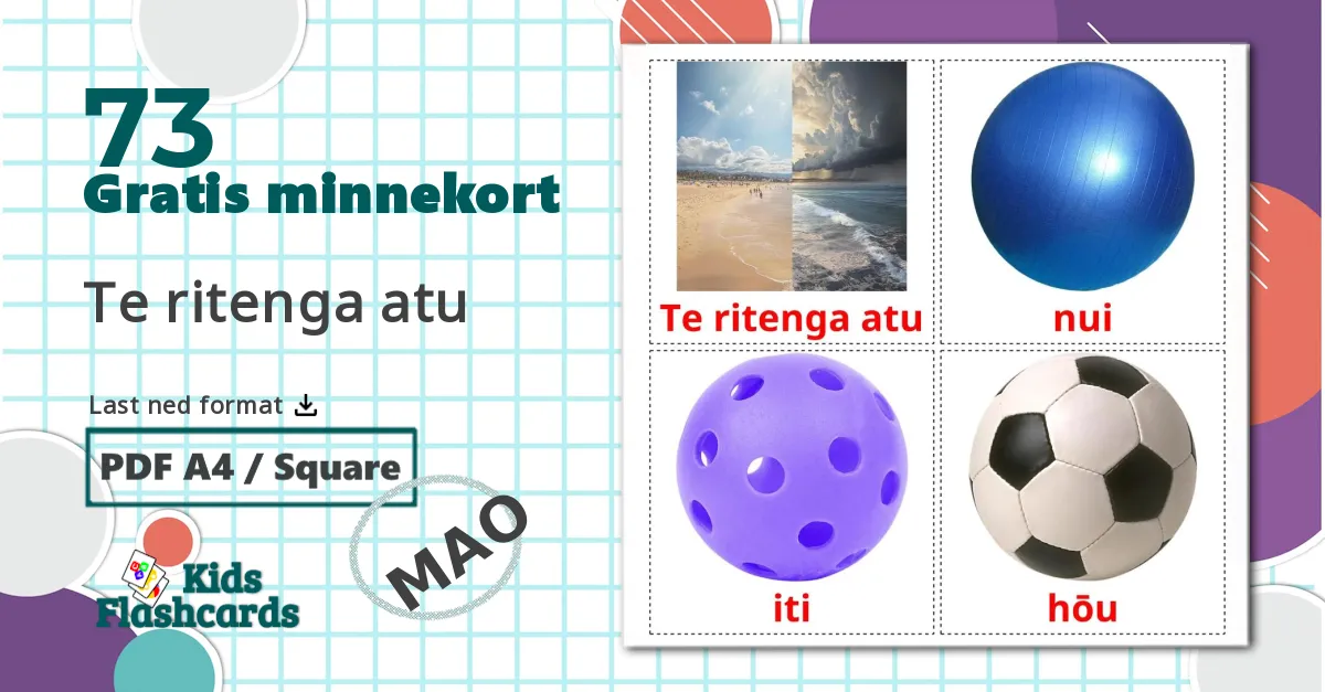73 Te ritenga atu bildekort
