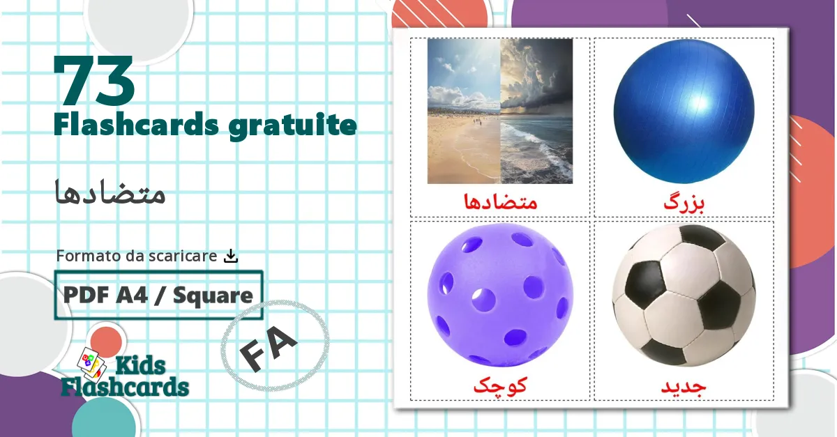 73 flashcards di Opposti