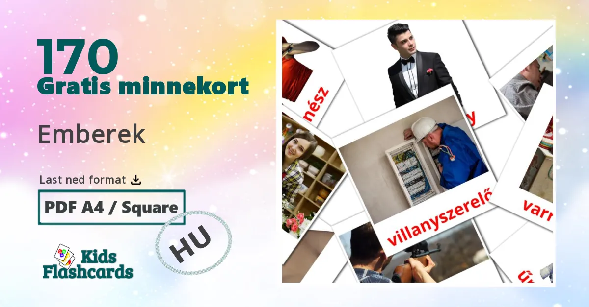 170 Emberek bildekort
