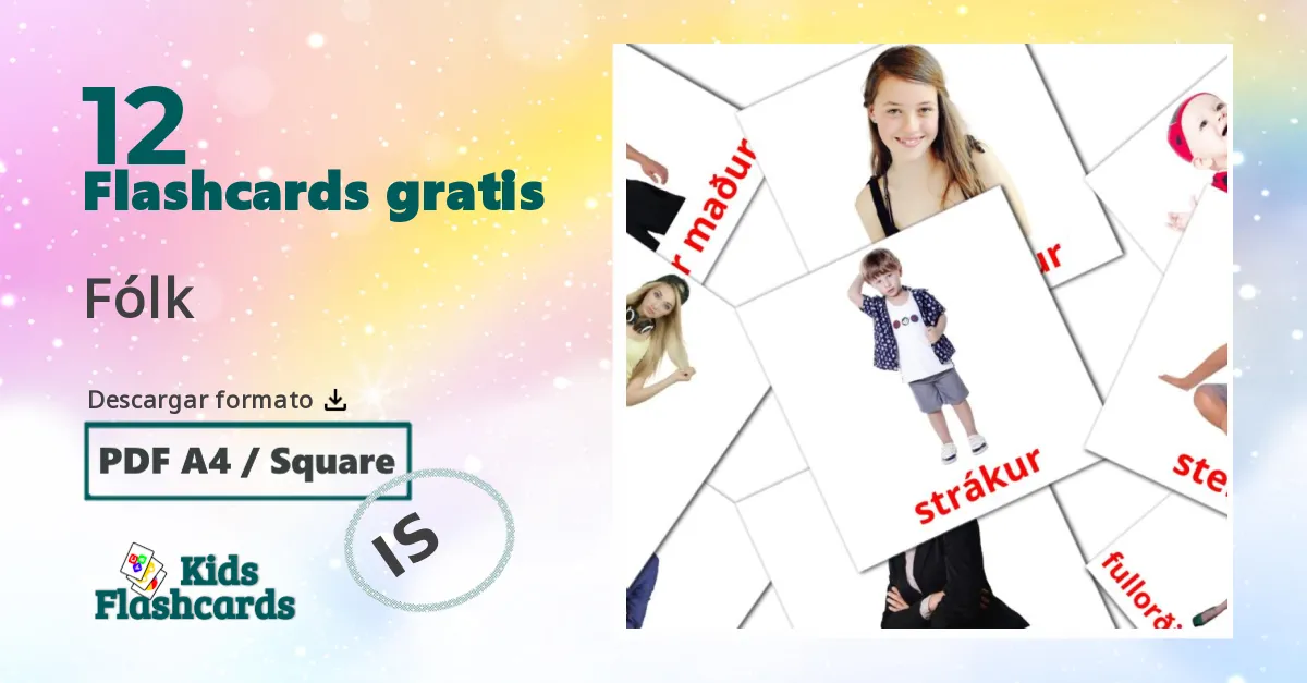 tarjetas didacticas de Personas