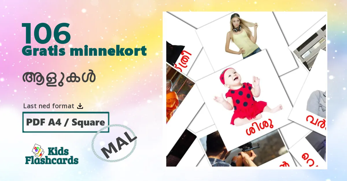 Mennesker bildekort