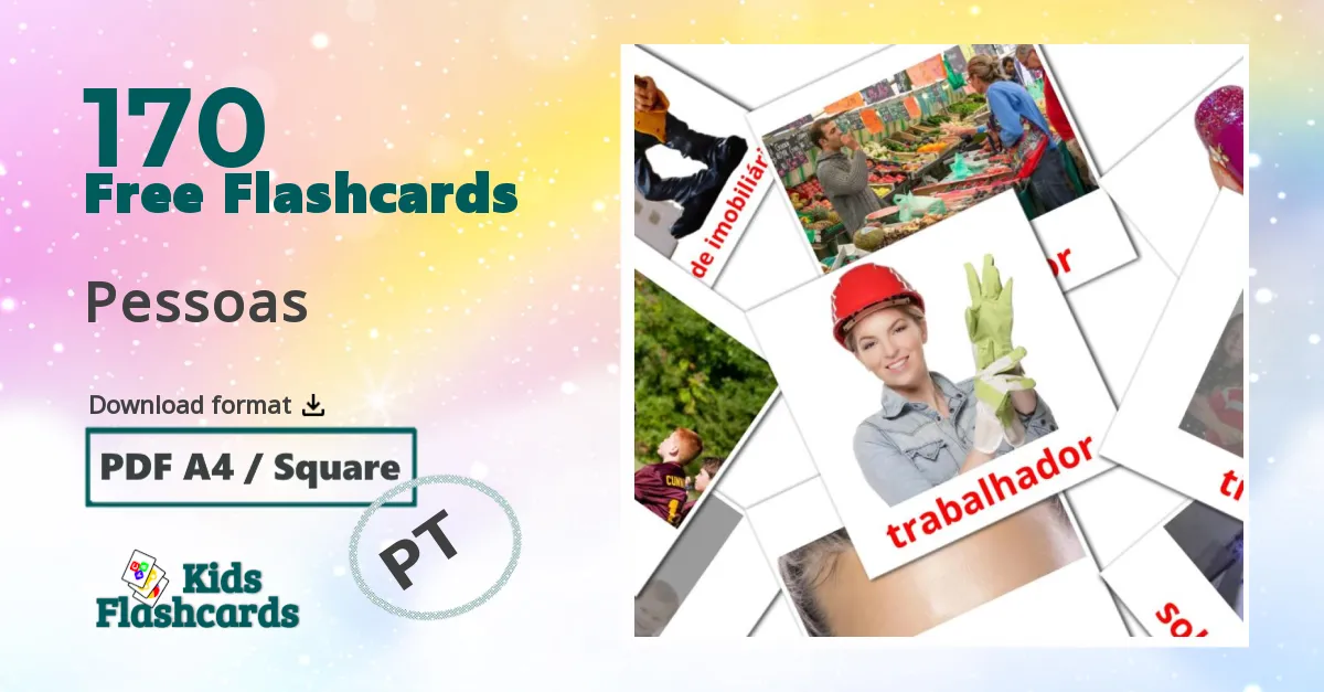 Pessoas  portuguese vocabulary flashcards