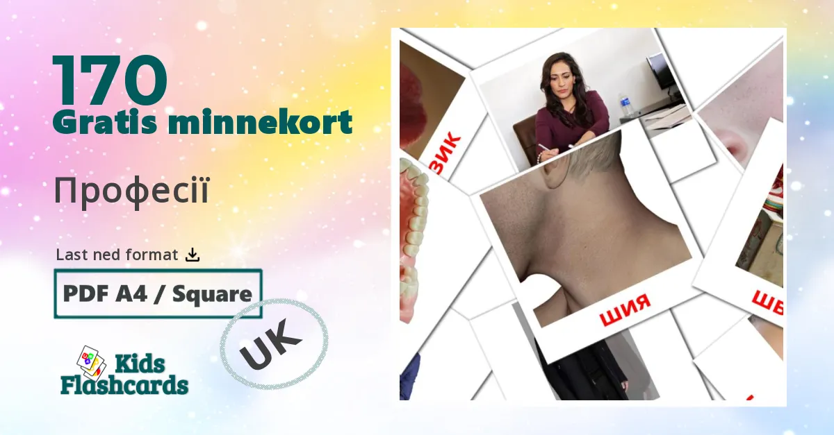170 Професії bildekort
