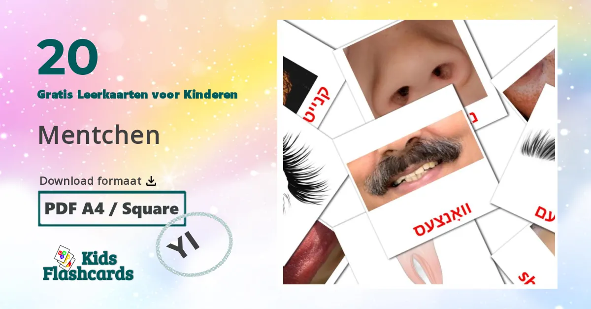 Mensen Leerkaarten voor kinderen
