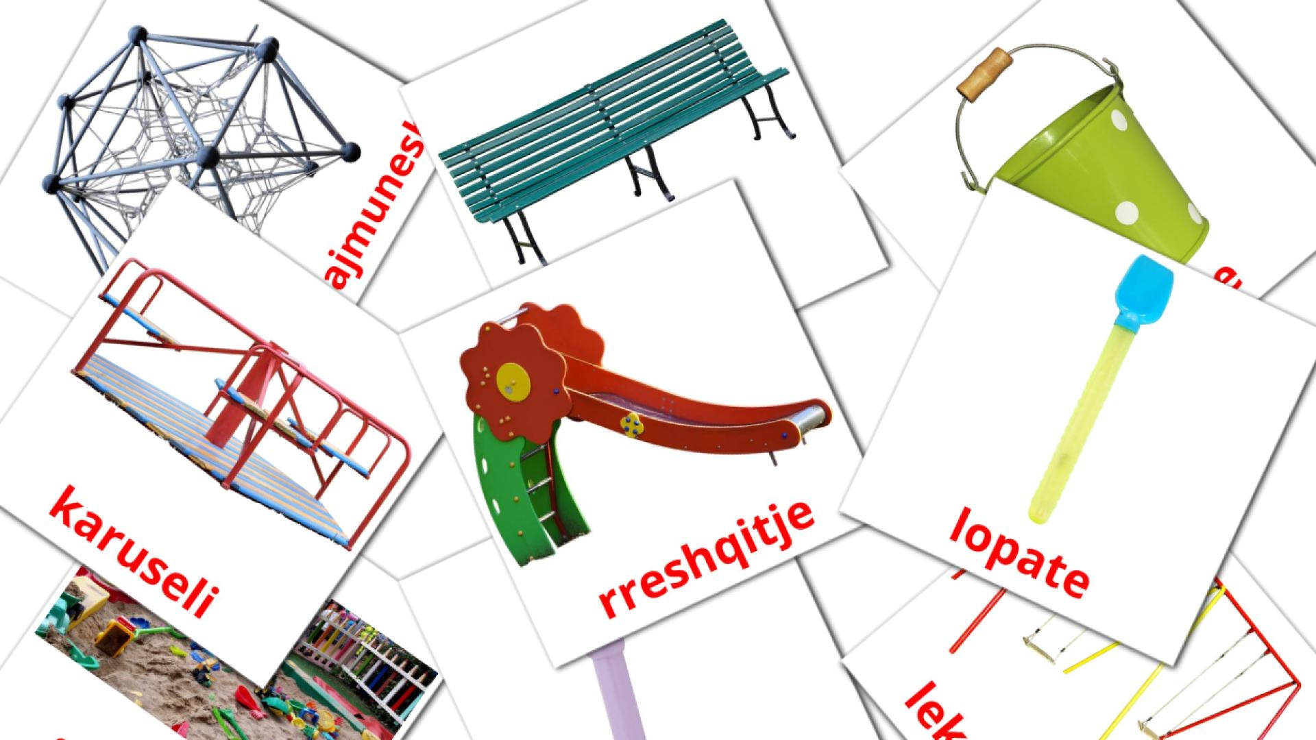 Playground - albanian vocabulary cards