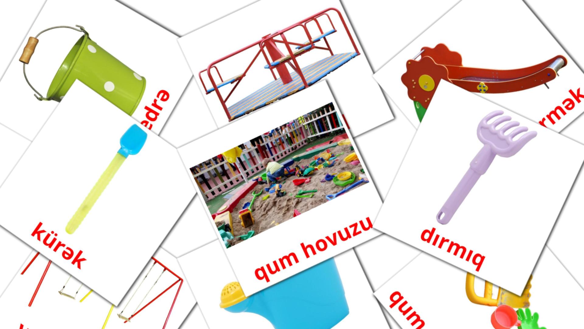 Playground - azerbaijani vocabulary cards
