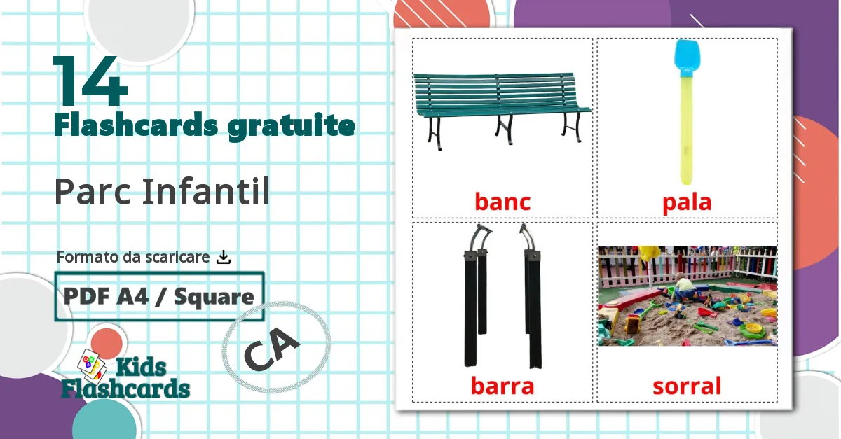 14 flashcards di Parco giochi