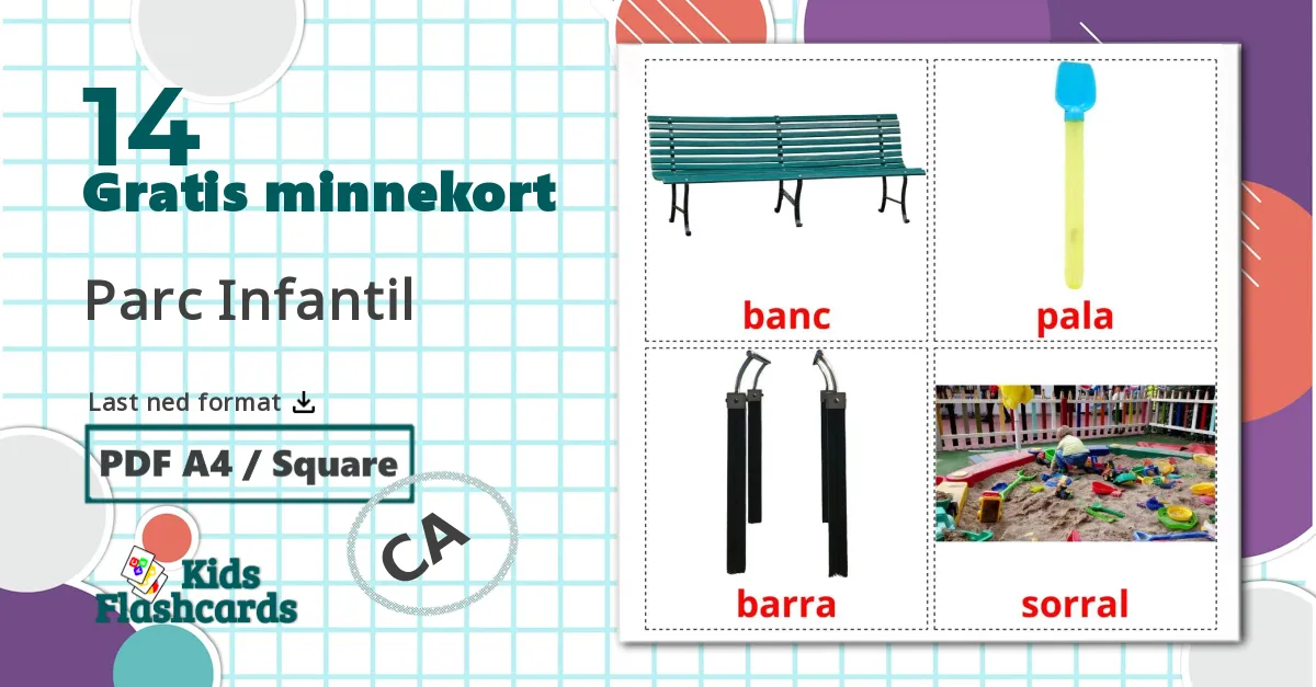 14 Parc Infantil bildekort